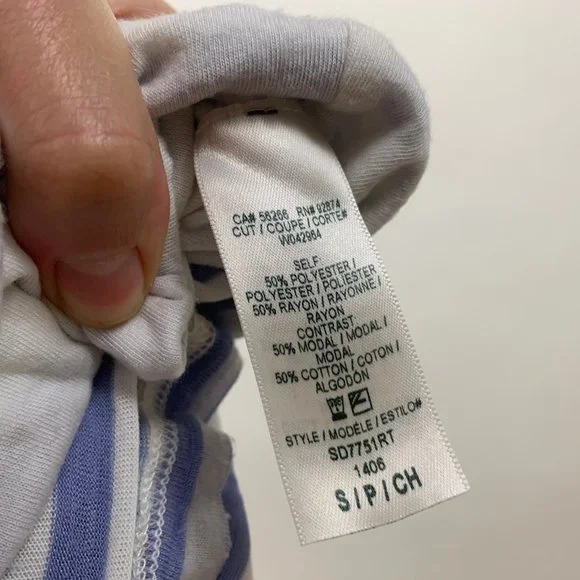 Splendid Maxi dress blue stripe small - Picture 4 of 6